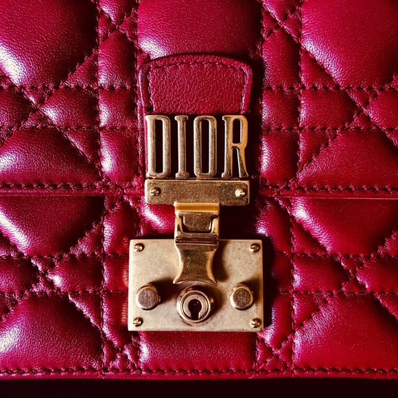 Christian Dior Red Dioraddict Wallet-On-Chain - Picture 6 of 8